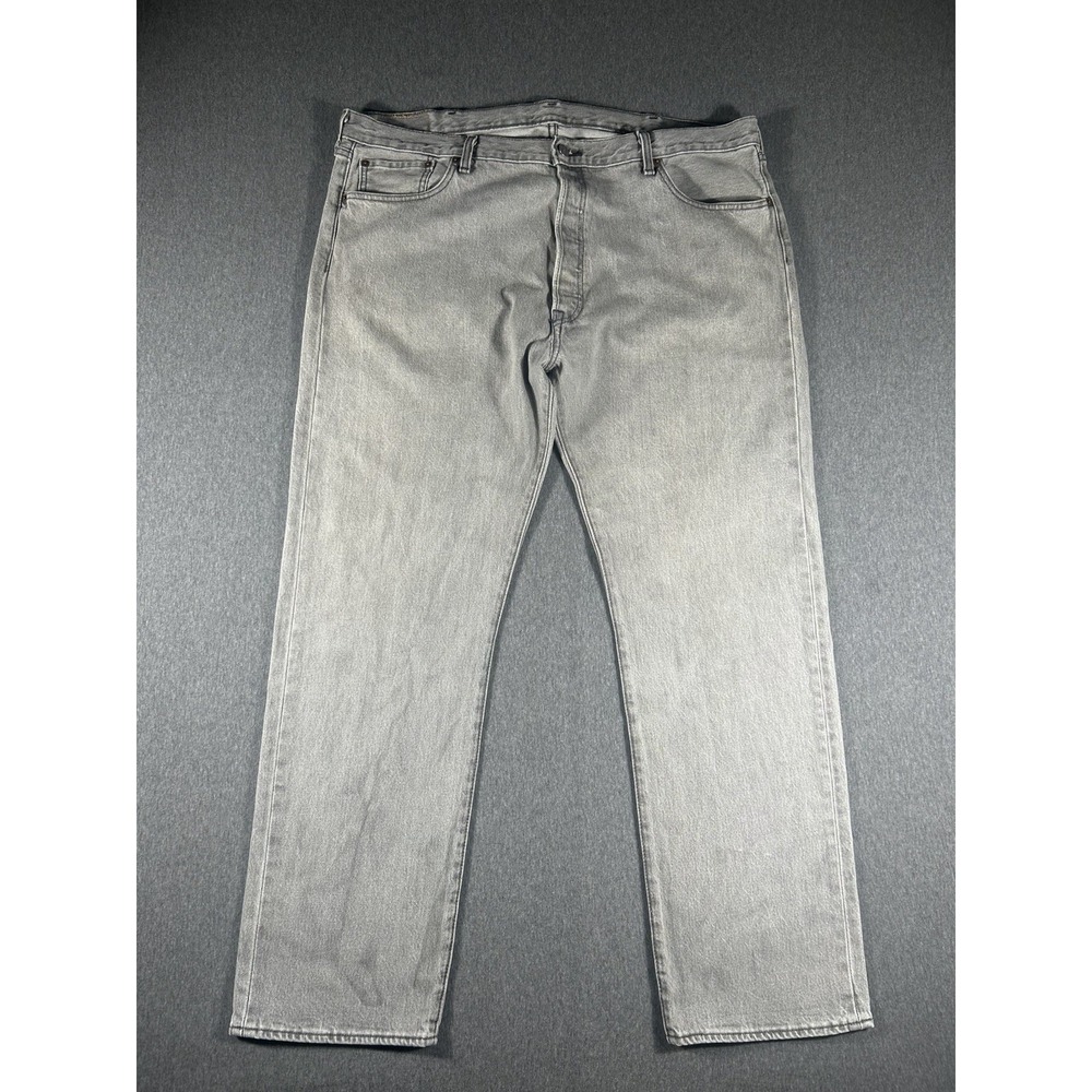 Vintage Levi's 501 Original Fit Jeans Gray Wash Denim Men's W42 L32 Straight Leg